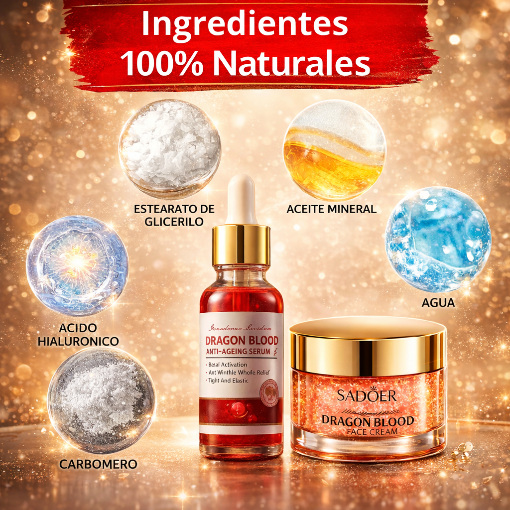 Super Pack Dragon Blood™ – La rutina completa que transforma tu piel desde la primera semana