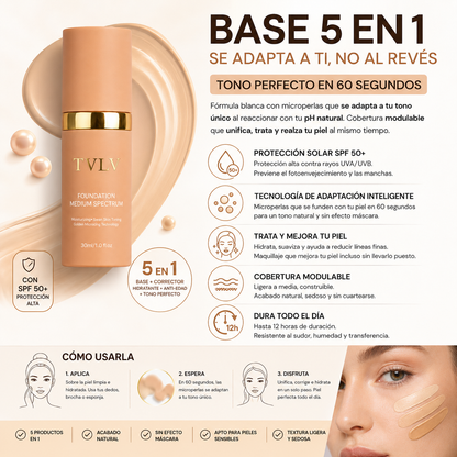 Base de Maquillaje TVLV con SPF 50+