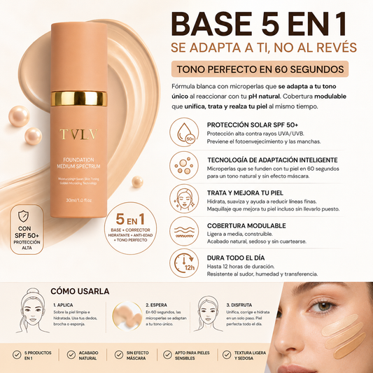 Base de Maquillaje TVLV con SPF 50+