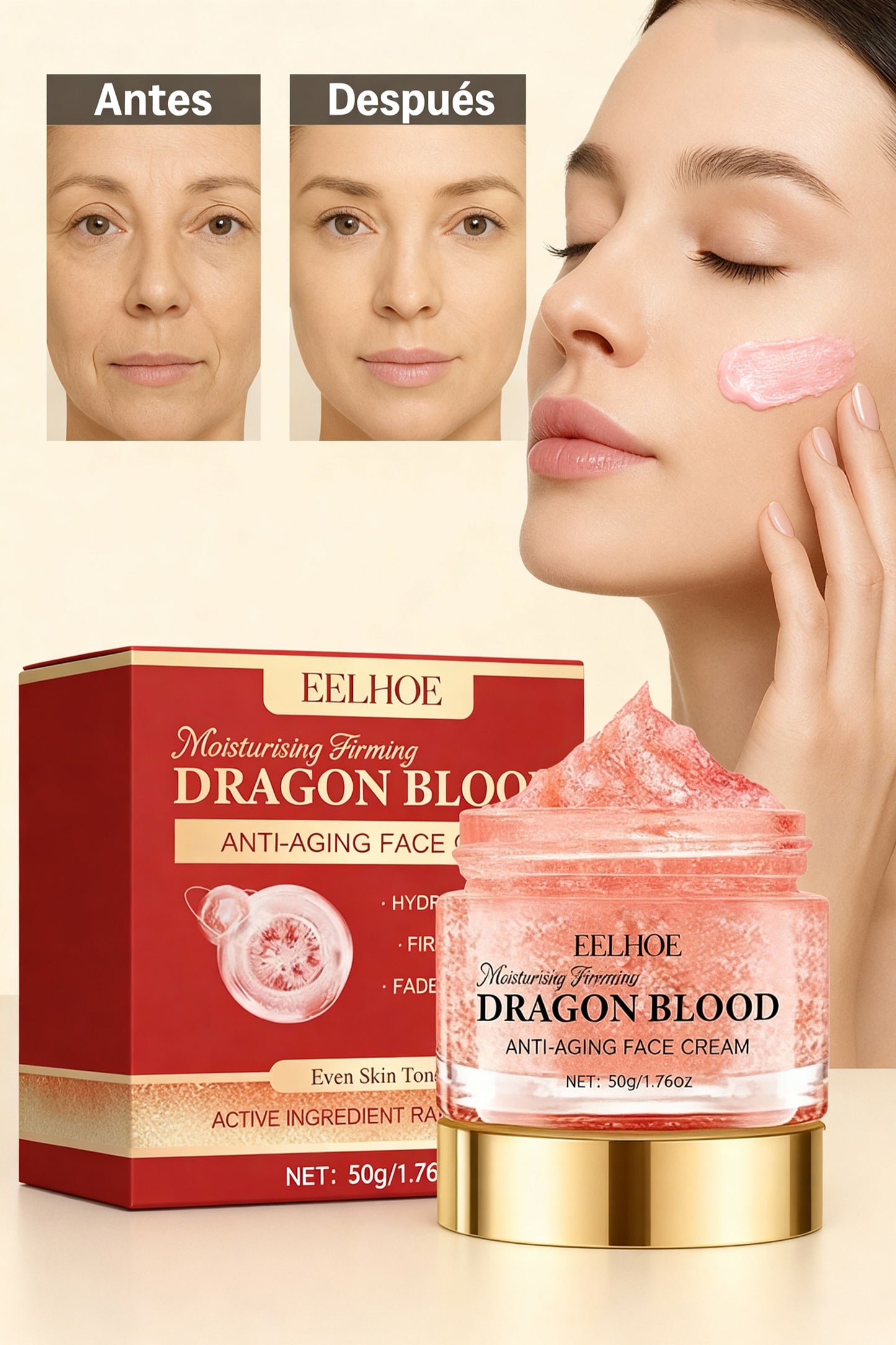 Crema Hidratante Antienvejecimiento con Retinol Dragon Blood™